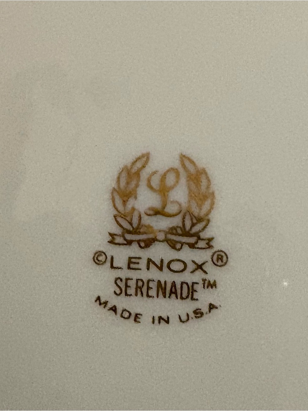 Lenox Serenade Bird Floral Handled Trinket Dish Gold Trim Made in USA - Picture 3 of 3
